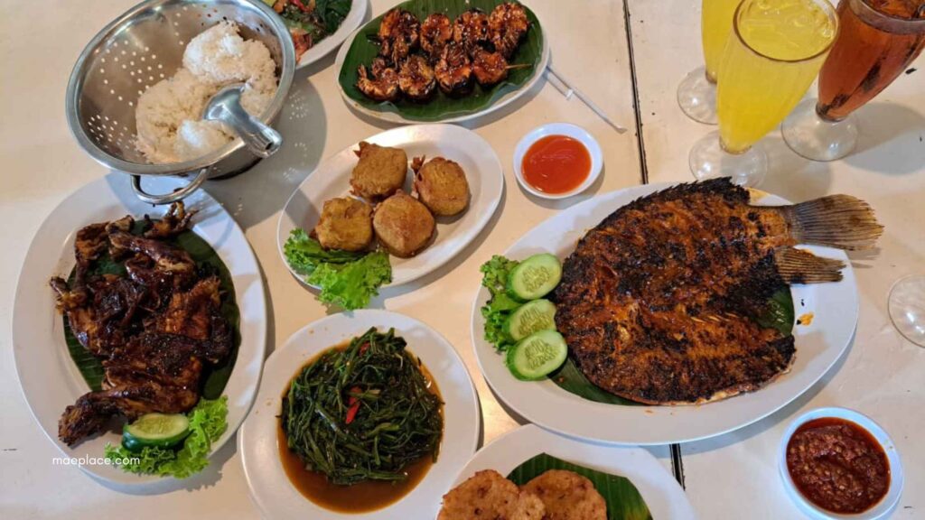 Menu di Gubug Berkah